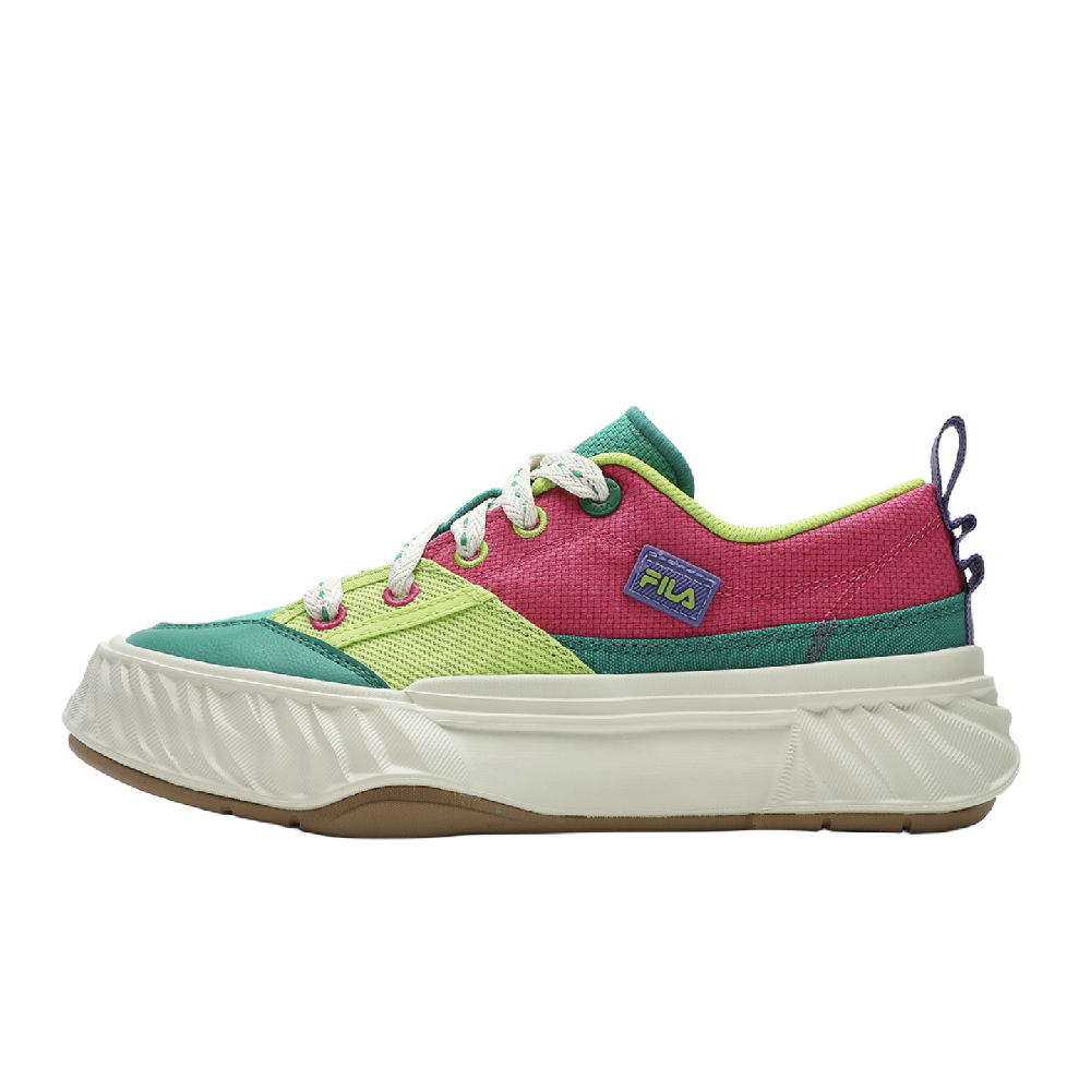 FILA Fosso Chuanxing Shoes Low Top Canvas Shoes Women's Green Pink