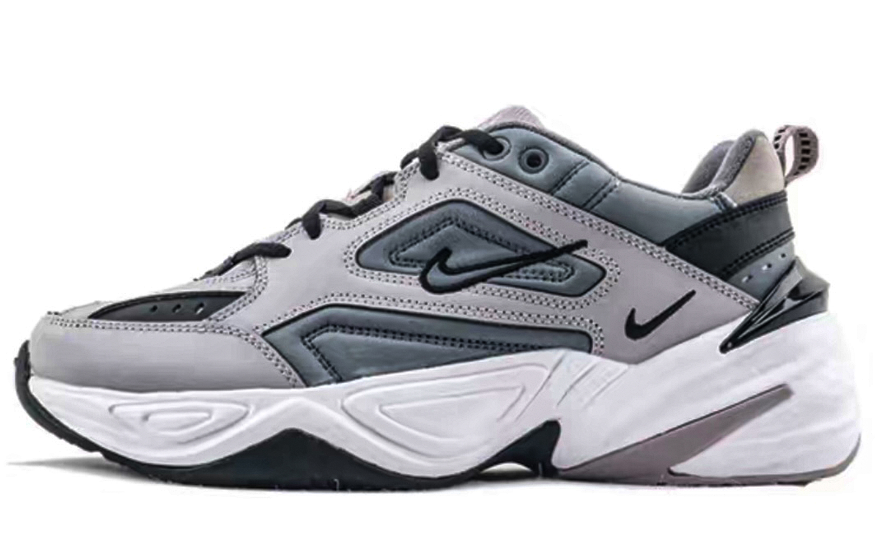 Nike M2K Tekno Xingji Travel Cushioning, Wear Resistant Low Top Chunky Sneakers Unisex Black White купить в интернет-магазине Yoocart с быстрой доставкой по России.