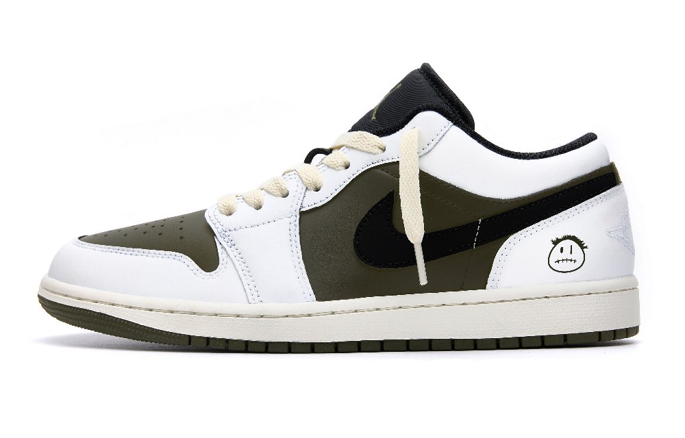 Jordan Air Jordan 1 Cushioning, Wear Resistant Low Top Vintage Basketball Shoes Unisex