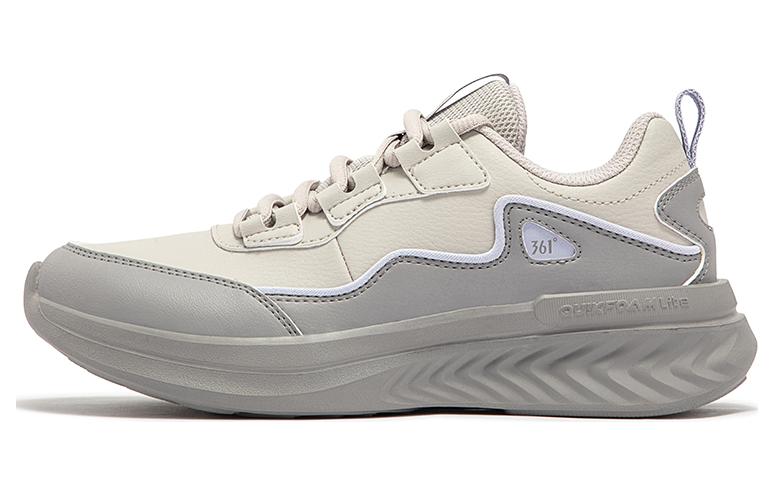 361° Durable Breathable Low-Top Running Shoes Women's Beige Gray