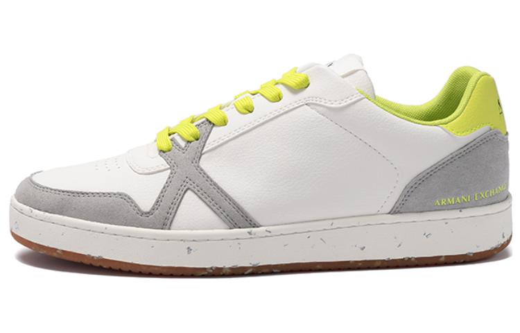 ARMANI EXCHANGE Stylish Skateboarding Shoes Men's White Gray