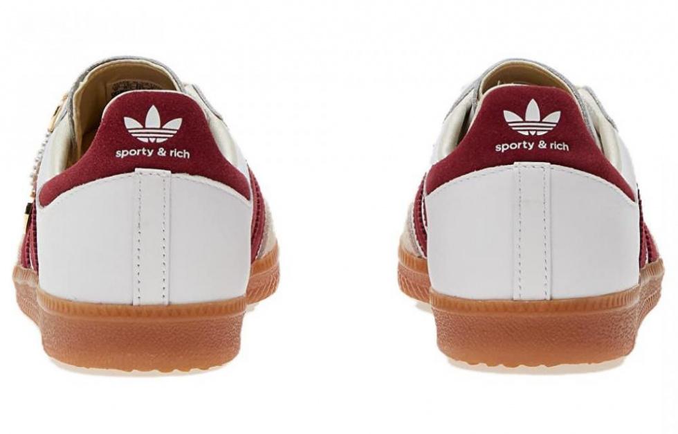 Sporty & Rich X Adidas Samba OG White Core Burgundy купить в интернет-магазине Yoocart с быстрой доставкой по России.