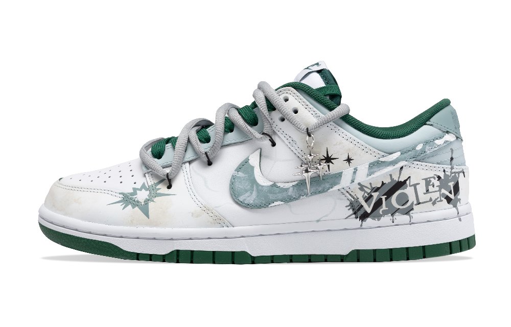 Nike Dunk Greenwood Wear-Resistant Slip-Resistant Low-Top Skateboard Shoes Unisex Green