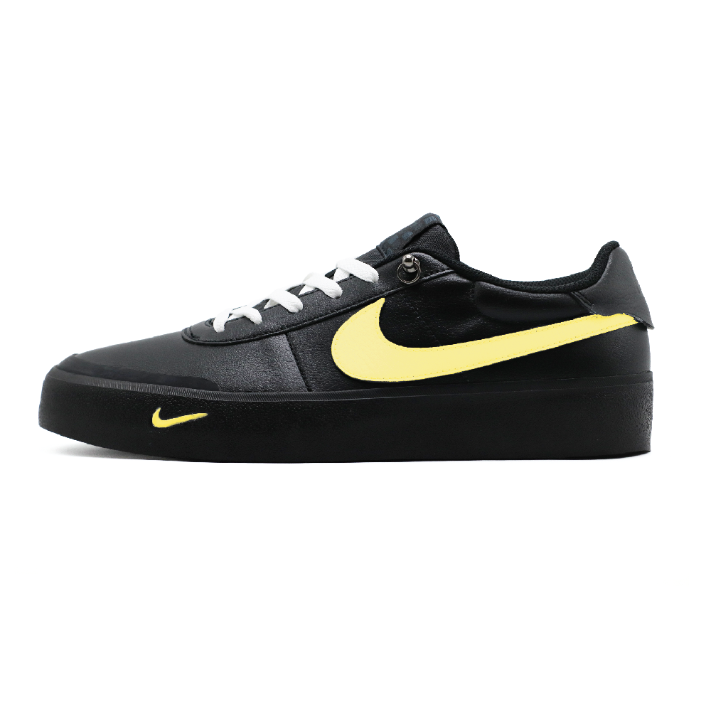 Nike Court Shot Black To Yellow Gradient Slip Resistant Low Top Skateboard Shoes Men's Yellow