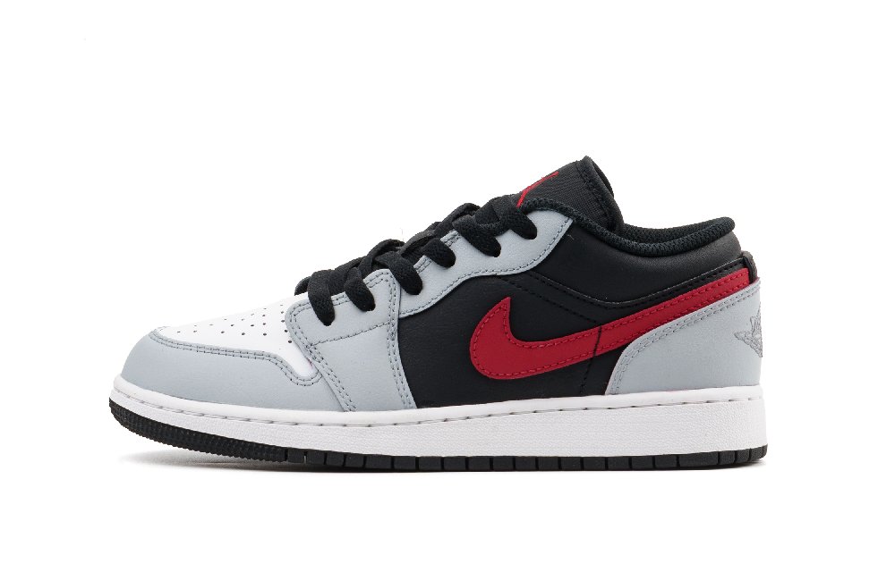 Jordan Air Jordan 1 Cushioning, Wear Resistant Low Top Vintage Basketball Shoes Unisex Light Gray