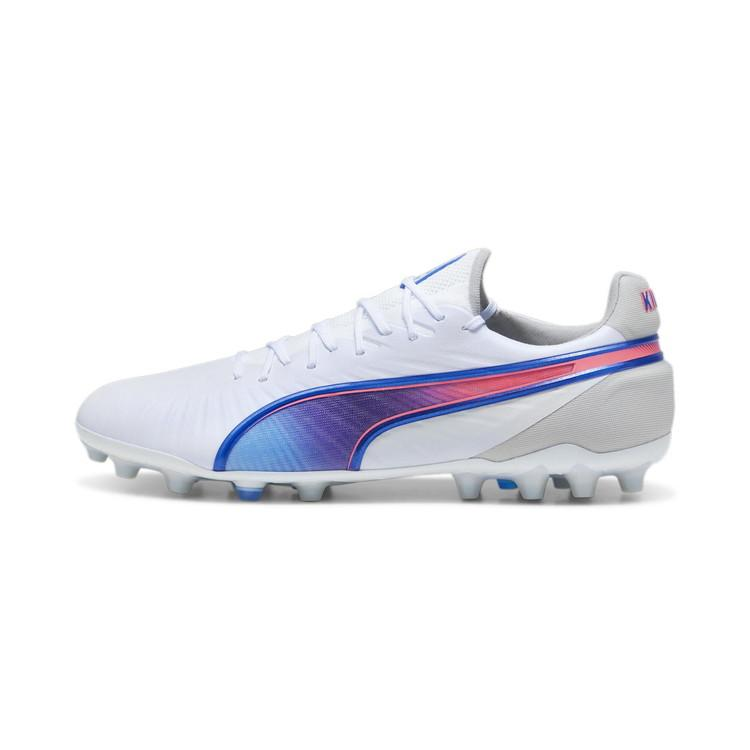 PUMA King Ultimate MG Multi Ground Artificial Ground Soccer Shoes Men's White Blue