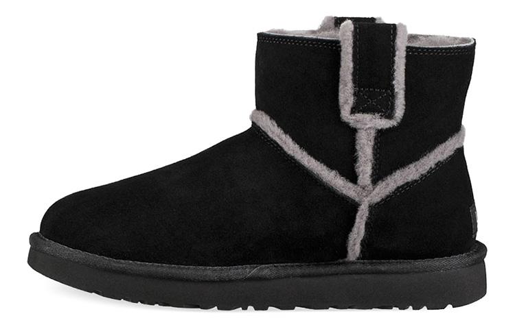 UGG Classic Mini Spill Seam Fleece Lined Black Women's