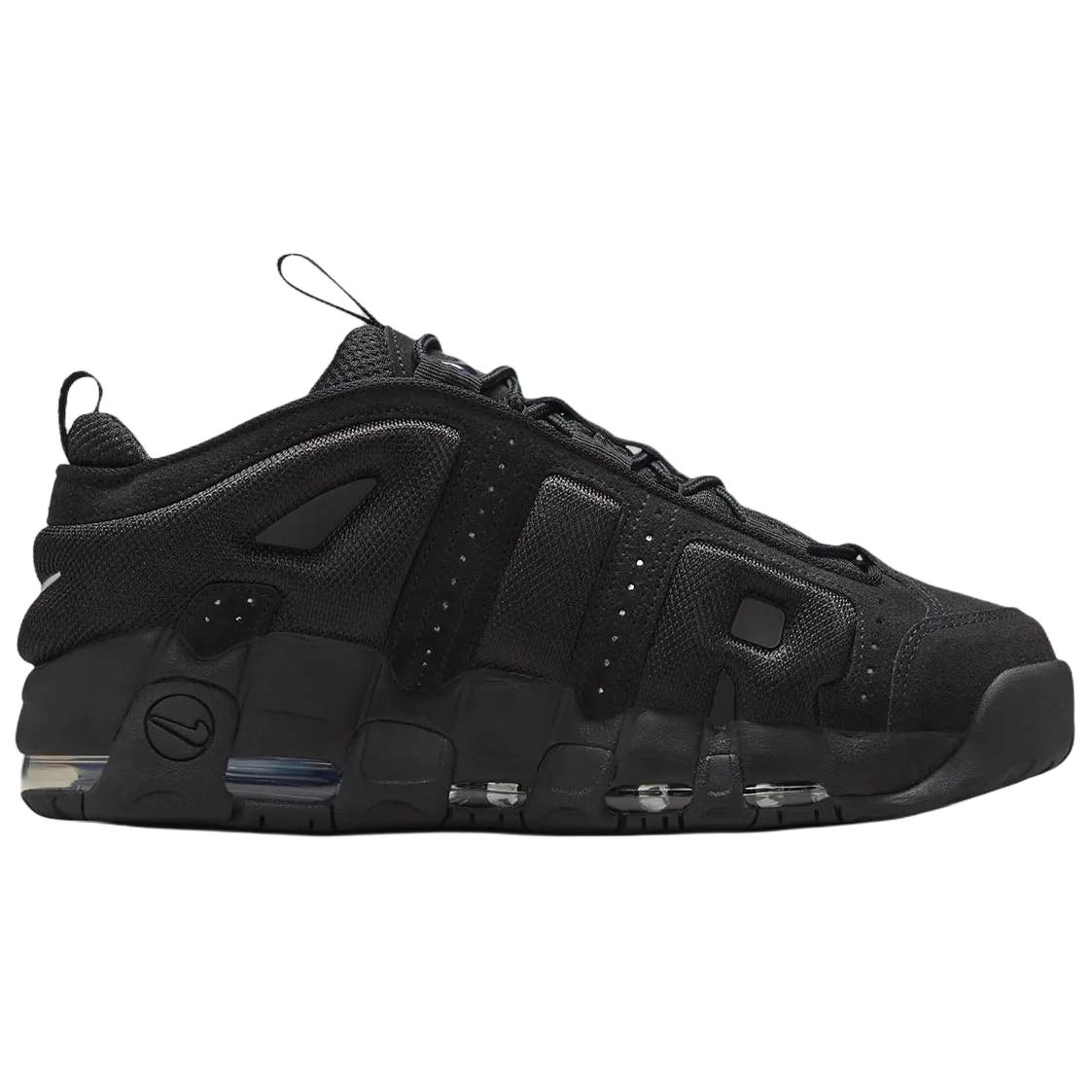 Nike Air More Uptempo Low top Vintage Basketball Shoes Unisex Black