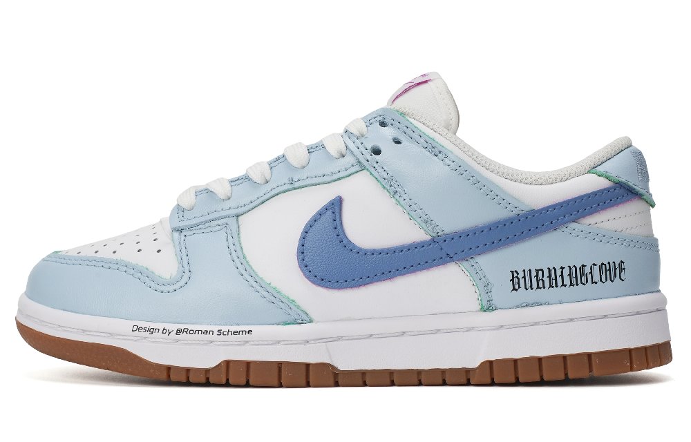 Nike Dunk Skateboard Shoes Women's Low-Top Blue