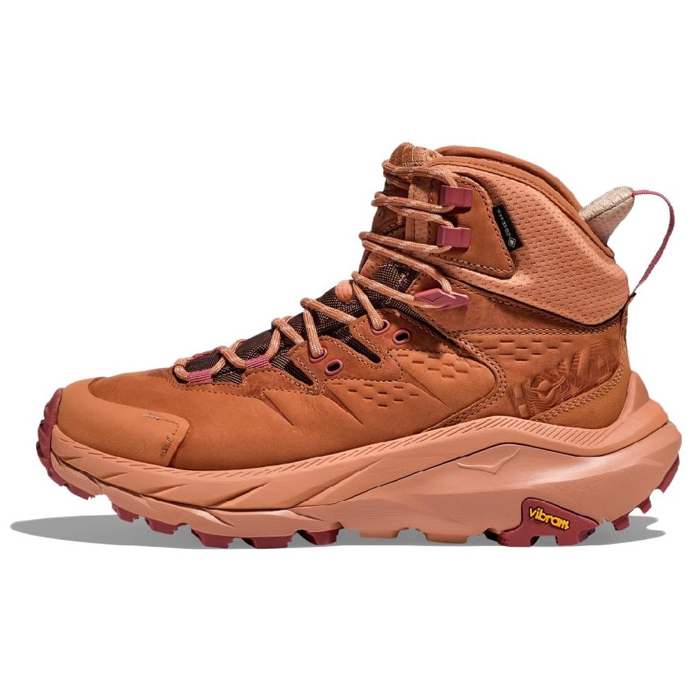 HOKA ONE ONE Kaha 2 Anti-Slip Wear-Resistant Mid-Top Outdoor Shoes Women's Umber