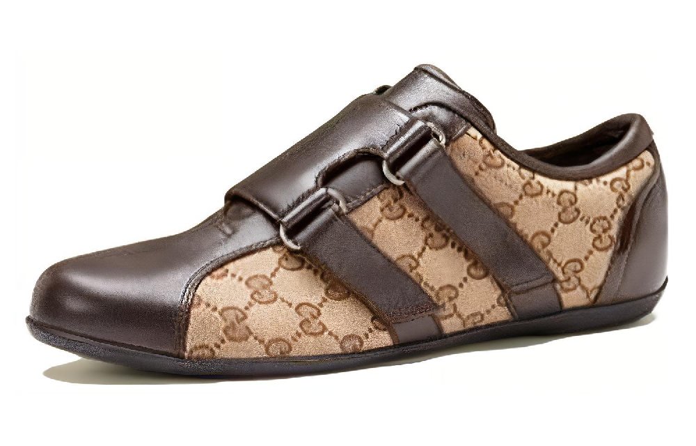 GUCCI Men's Casual Shoes Men's Low Top Brown