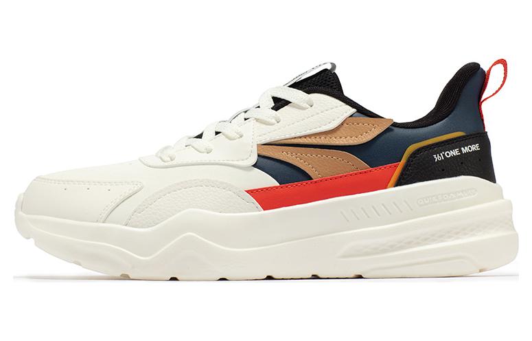 361° Anti-Slip Wear-Resistant Low-Top Sports Casual Shoes Men's Feather White Oil Ink Blue купить в интернет-магазине Yoocart с быстрой доставкой по России.