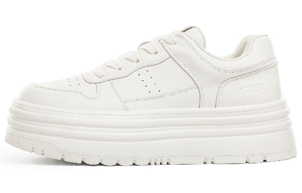Kappa Anti-Slip Wear-Resistant Low-Top Skateboard Shoes Women's White