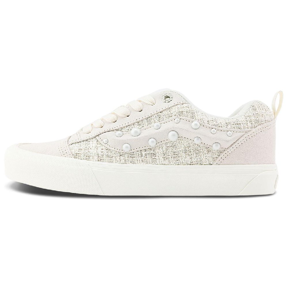 ZHANGQUANSHENIANXIANDING x Vans Knu Skool Low Top Skateboard Shoes Unisex Ecru