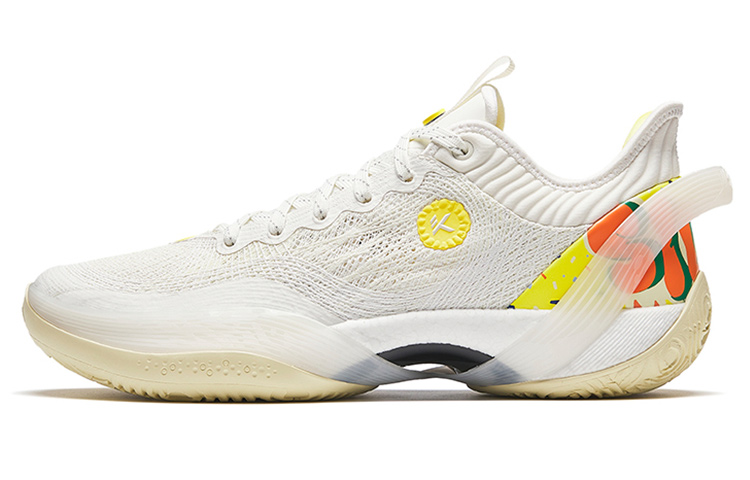 Anta Three-point Rain1.0 Cushioning Anti-Slip And Wear-Resistant Low-Top Basketball Shoes Men's Yellow