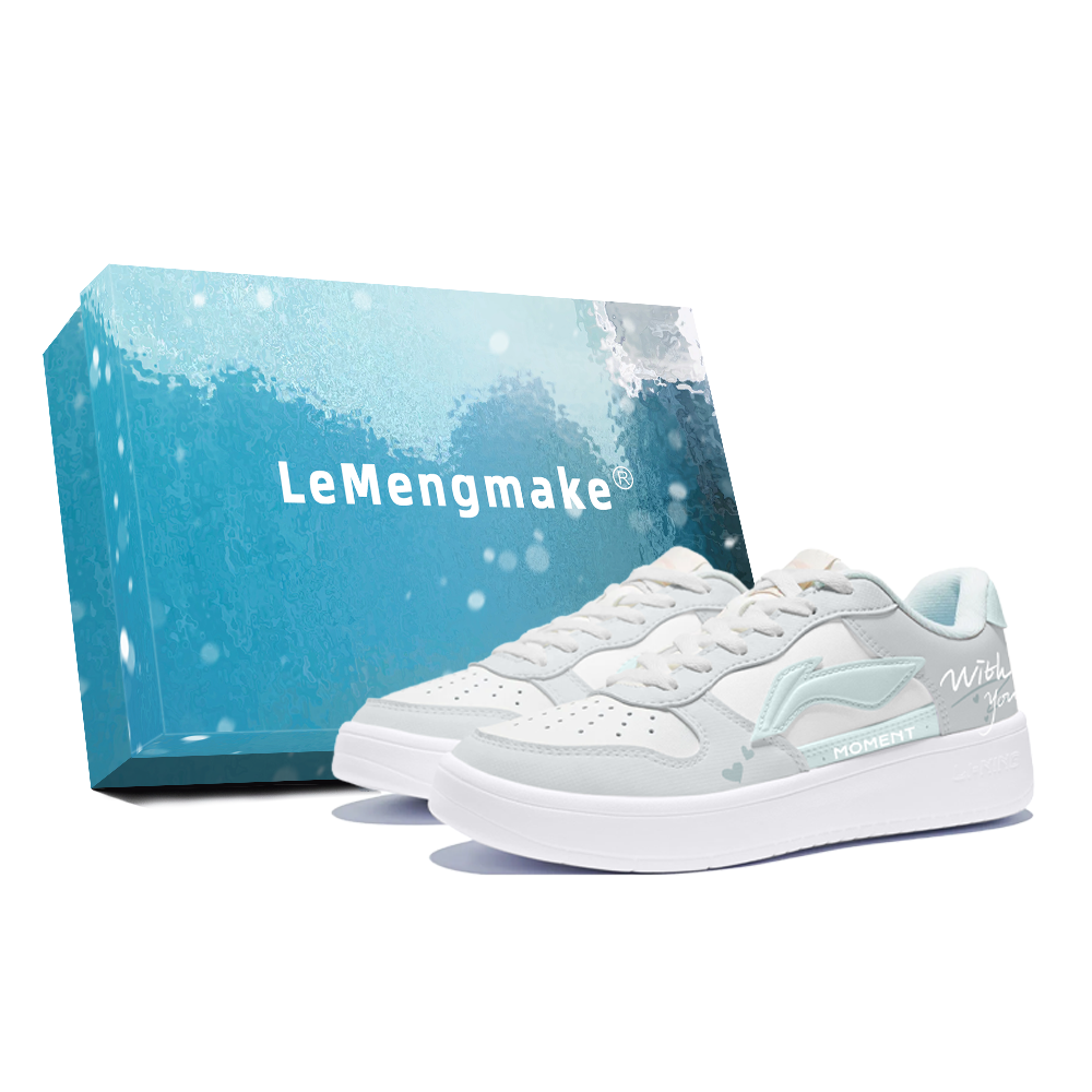 LiNing Pontoon Boats Abrasion Resistant Shock Absorbers Low Top Skateboard Shoes Women's White