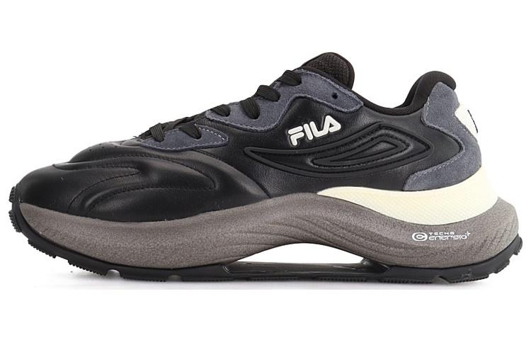 FILA Flusso Icona Low Top Casual Shoes Men's Black Gray