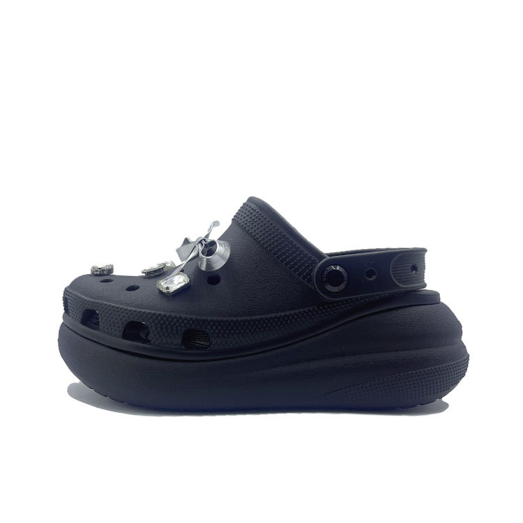 Crocs Night Butterfly Clasp Clogs Unisex Black
