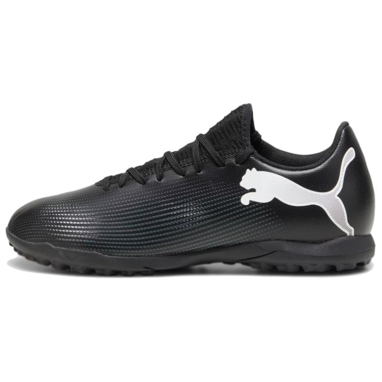PUMA FUTURE 7 PLAY TT Turf Soccer Shoes Men's Black White