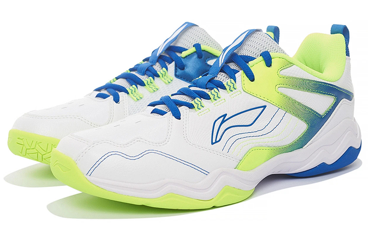 LINING Sound Waves Badminton Shoes Unisex Low top Standard White/Pale Blue купить в интернет-магазине Yoocart с быстрой доставкой по России.