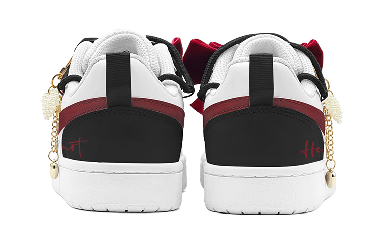 Nike Court Borough CNY Red Velvet Bowknot, Pearl Charm, Detachable Low Top Skateboard Shoes GS Black Red купить в интернет-магазине Yoocart с быстрой доставкой по России.