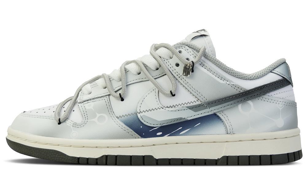 Nike Dunk Rapid Collection AMG ONE Low-Top Skateboard Shoes Silver Black Blue