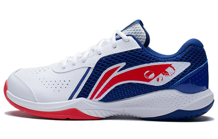 LINING Thunder LITE Badminton Shoes Unisex Low Top White/Blue/Red