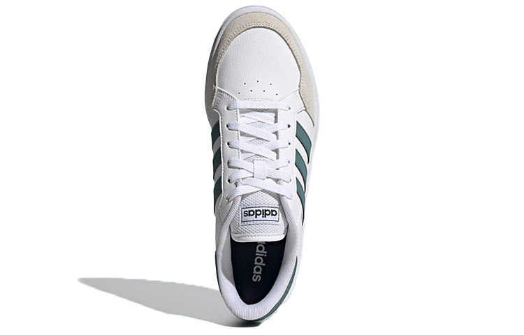 Adidas Neo Breaknet Abrasion Resistant Low Top Skateboard Shoes Men's White Green Black