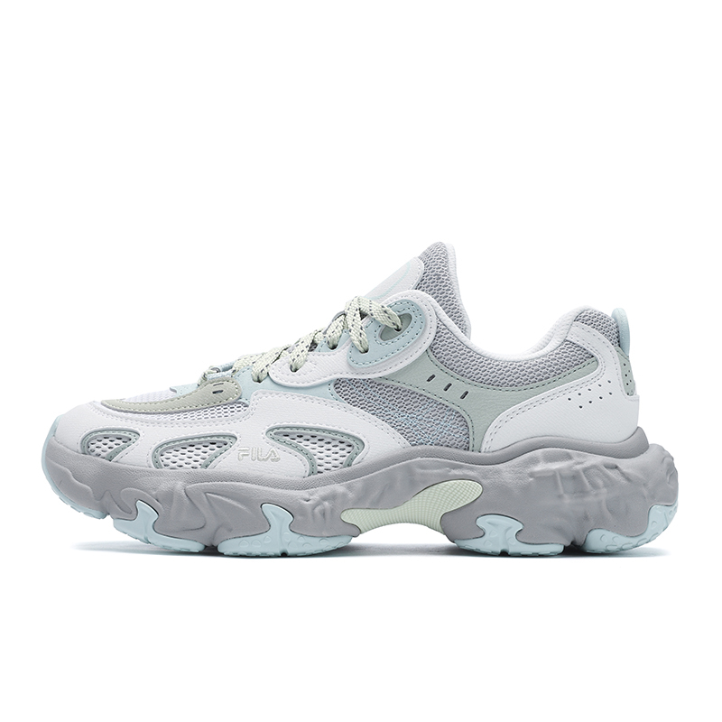 FILA TORNADO Hurricane Shoes Breathable And Lightweight Low Top Casual Shoes Women's White Gray