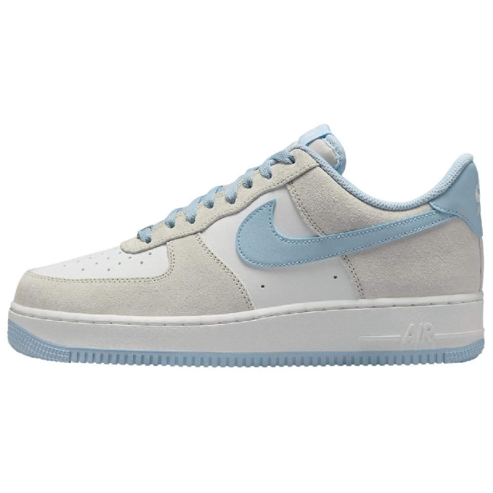 Nike Air Force 1 Anti Slip Wear Resistant Low Top Skateboard Shoes Unisex Gray Blue