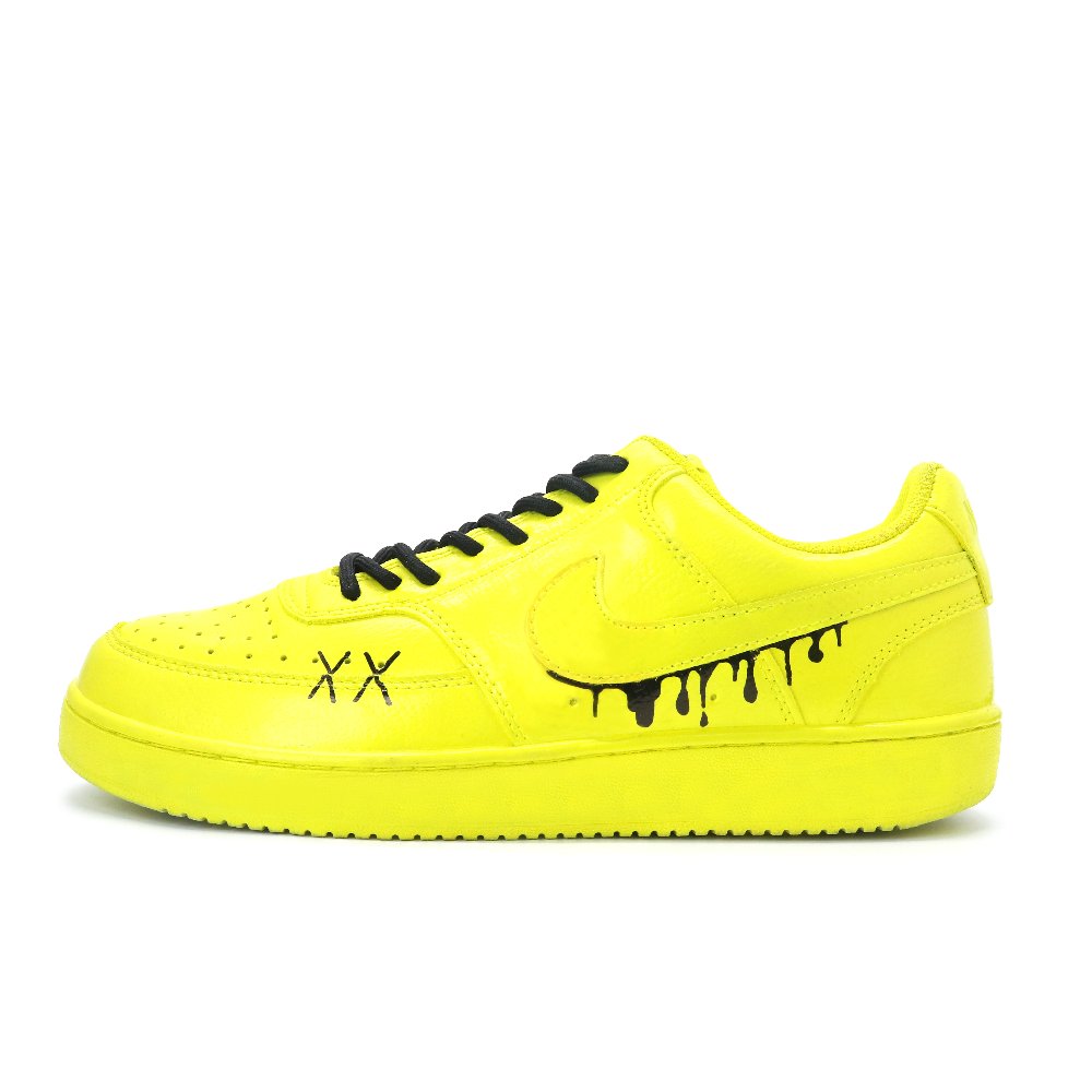 Nike Court Vision 1 Skateboard Shoes Men's Low top Yellow/Black