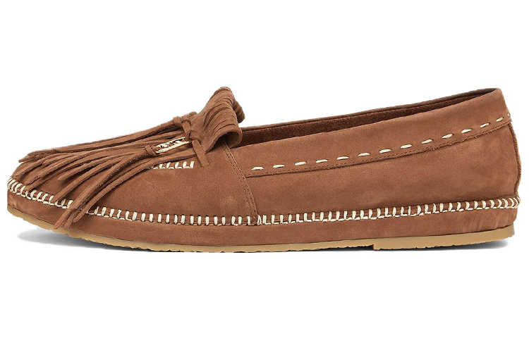 FENDI O'Lock Loafers Men's Brown