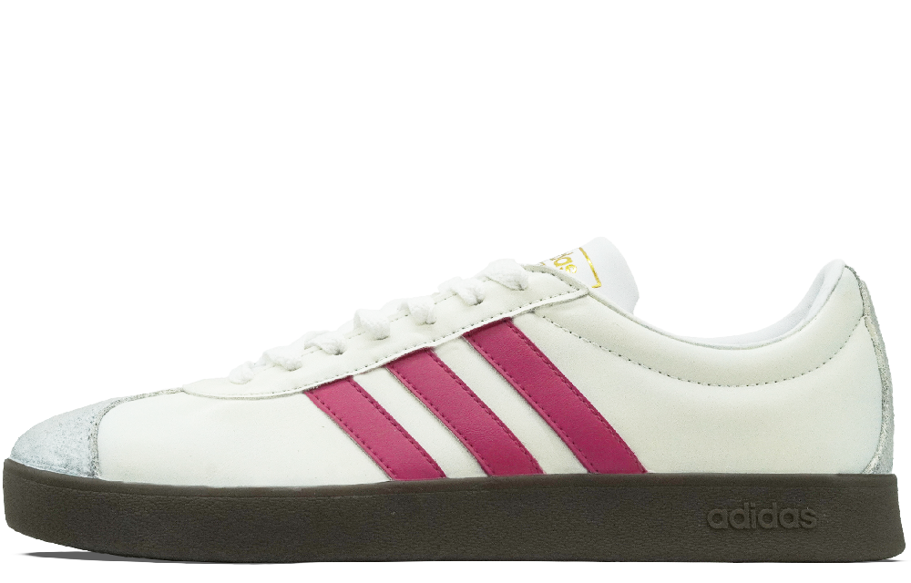 Adidas Neo VL Court 2.0 Anti-Slip Wear-Resistant Low-Top Skateboard Shoes Unisex Bright Pink