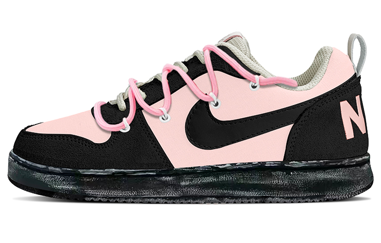 Nike Court Borough Low PRM Low-Top Skateboard Shoes Women's Pink Black