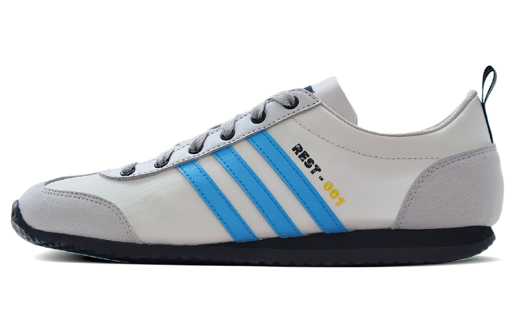 Adidas VS JOG 2.0 Abrasion Resistant Low Top Casual Shoes Unisex Silver Gray Blue