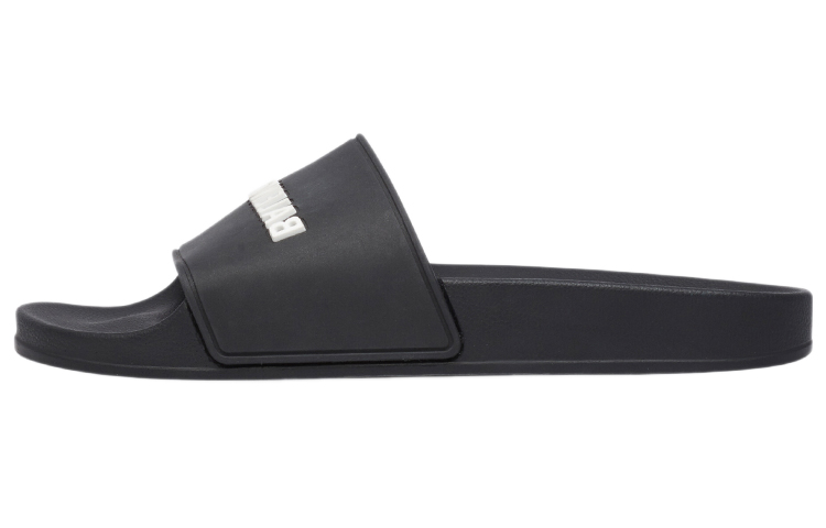 Balenciaga Pool Slides 'Black Rubber' Women's