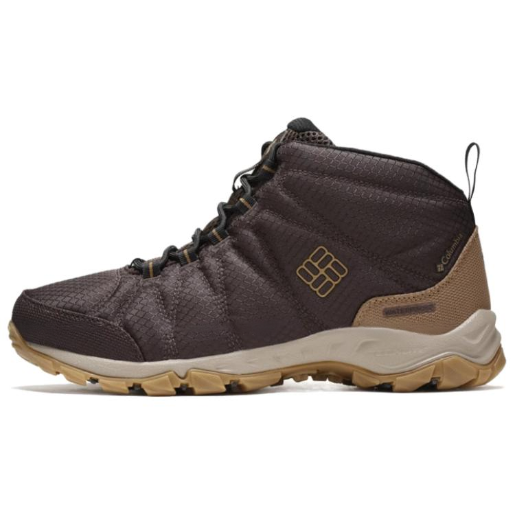 Columbia Firecamp Water-Resistant Grip Mid-Top Trekking Shoes Men's Brown