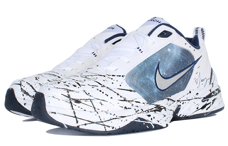 Nike Air Monarch 4 Starry Sky Universe Ink Splatter Nebula Low-Top Chunky Sneakers Unisex Blue White купить в интернет-магазине Yoocart с быстрой доставкой по России.