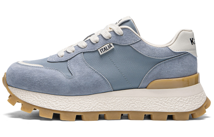 Kappa Anti Slip Wear Resistant Low Top Running Shoes Women's Steel Blue