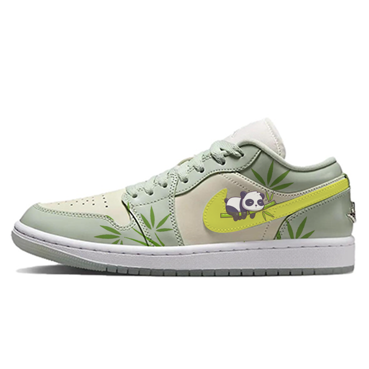 Jordan Air Jordan 1 Low SE'Seafoam' Anti Slip Wear Resistant Low Top Vintage Basketball Shoes Unisex Green