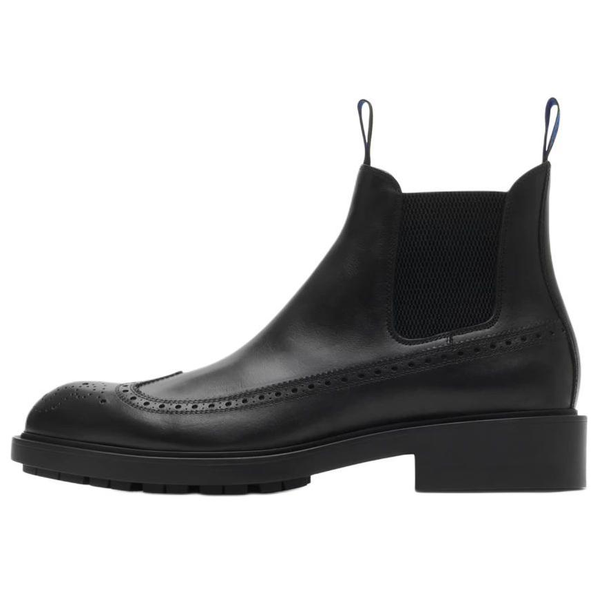 Burberry Loch Ankle Length Chelsea Boots Men's Black