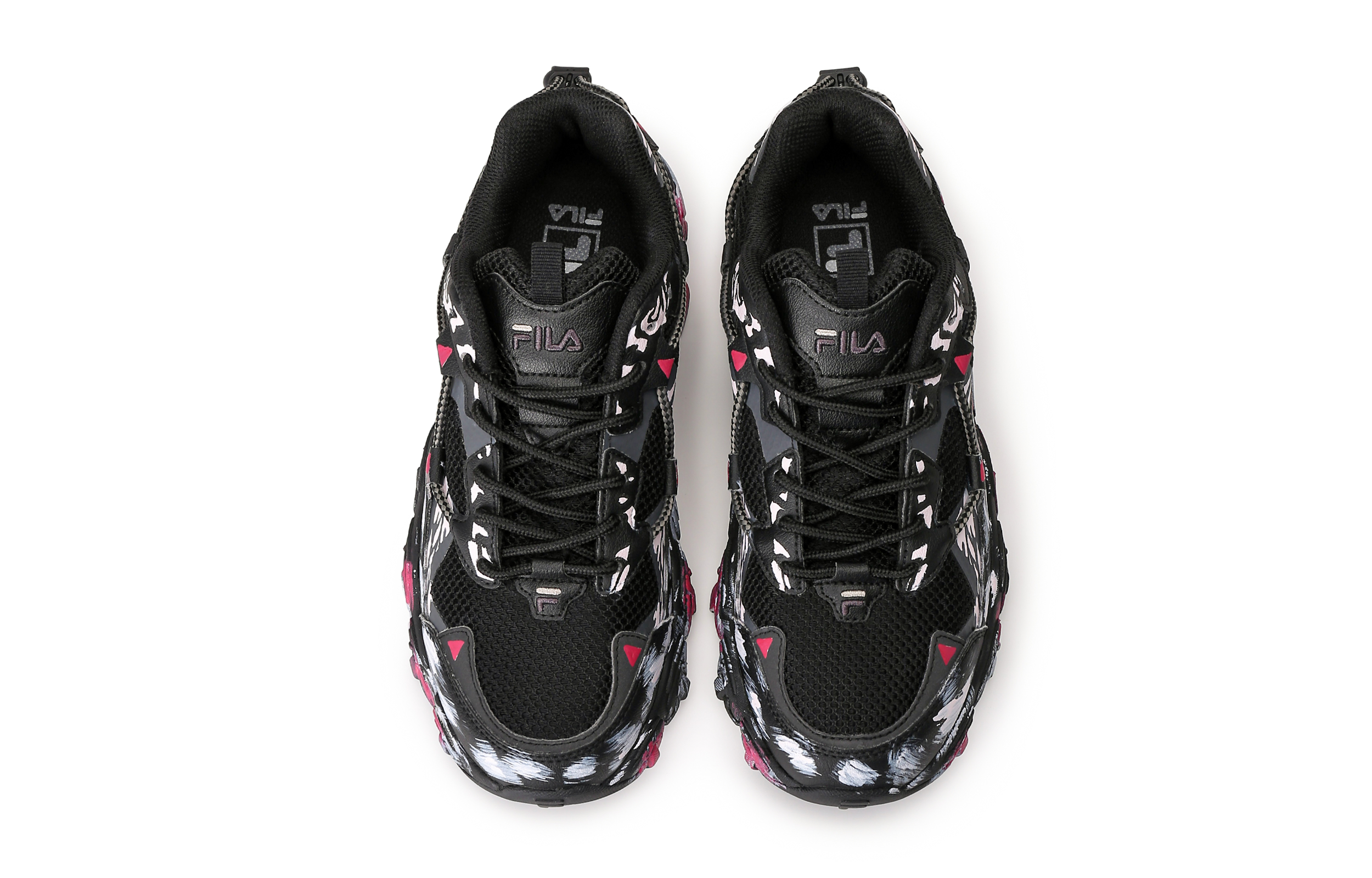 FILA Fluid Classic, Cat Paw Abrasion Resistant Low Top Casual Shoes Unisex Black Pink купить в интернет-магазине Yoocart с быстрой доставкой по России.