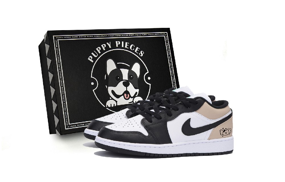 JORDAN Air JORDAN 1 Vintage Basketball Shoes Men Low Top Black Brown