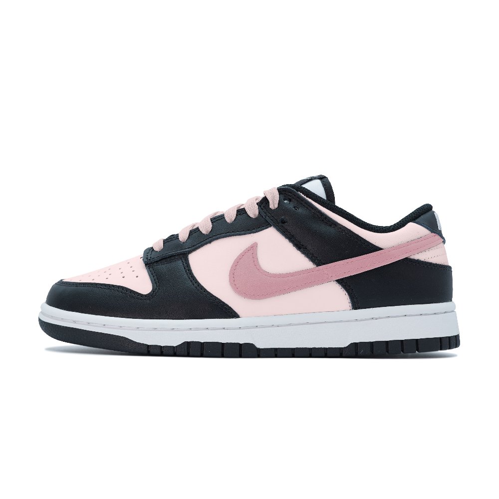 Nike Dunk Abrasion Resistant Low Top Skateboard Shoes Unisex Black Pink