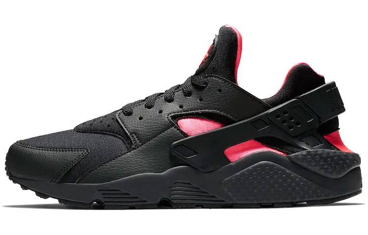 Nike Air Huarache Run Black Solar Red