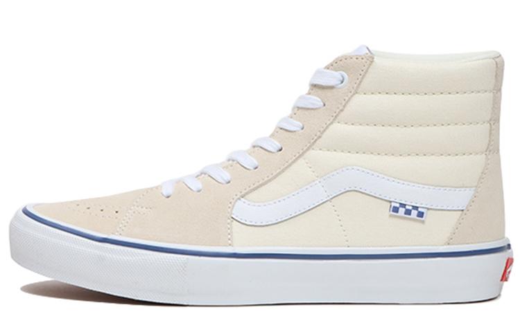 Sk8 Skate Vans Hi 'Checkerboard Off White'