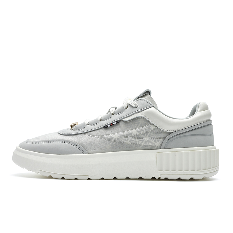 FILA Low-Top Skateboard Shoes Men's Twilight Gray/Snow