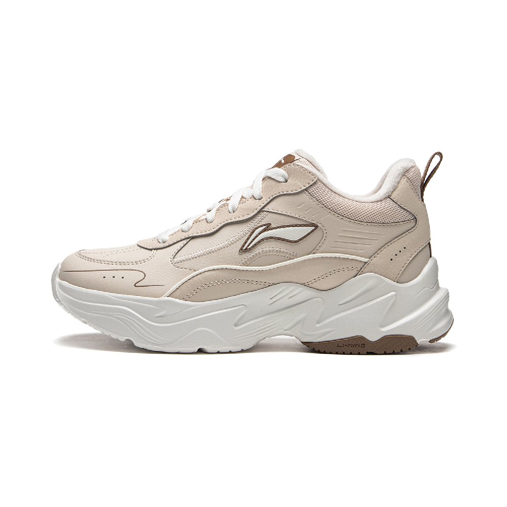 LiNing Defender Durable Warm Low-Top Casual Shoes Women's Oat Gray