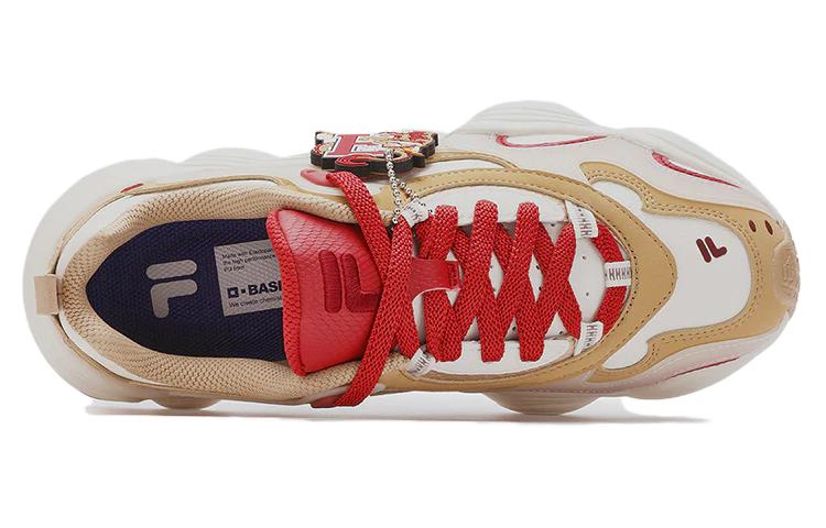 FILA FUSION Year Of The Dragon CNY Series CNY Collection Slip-Resistant Low-Top Casual Shoes Men's Yellow White