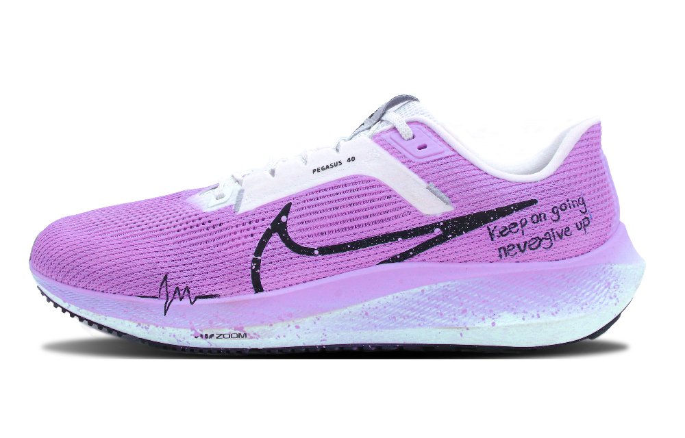 Nike Air Zoom Pegasus 40 Anti Slip Wear Resistant Low Top Marathon Running Shoes Men's Purple